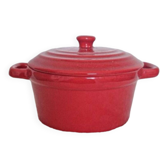 Small red ramekin