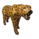 Vintage 60s/70s Leopard Sculpture in Genuine Leather Retro Piece