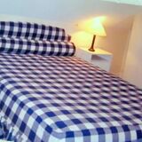 Upholstered wooden headboard for bed 140/145