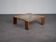 Table basse moderniste en wengé et verre, Pays-Bas, années 1970