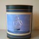 Metal wastebasket decor three poles Cutty Sark retro office trash can