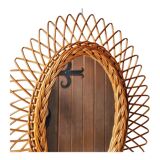 Miroir rotin