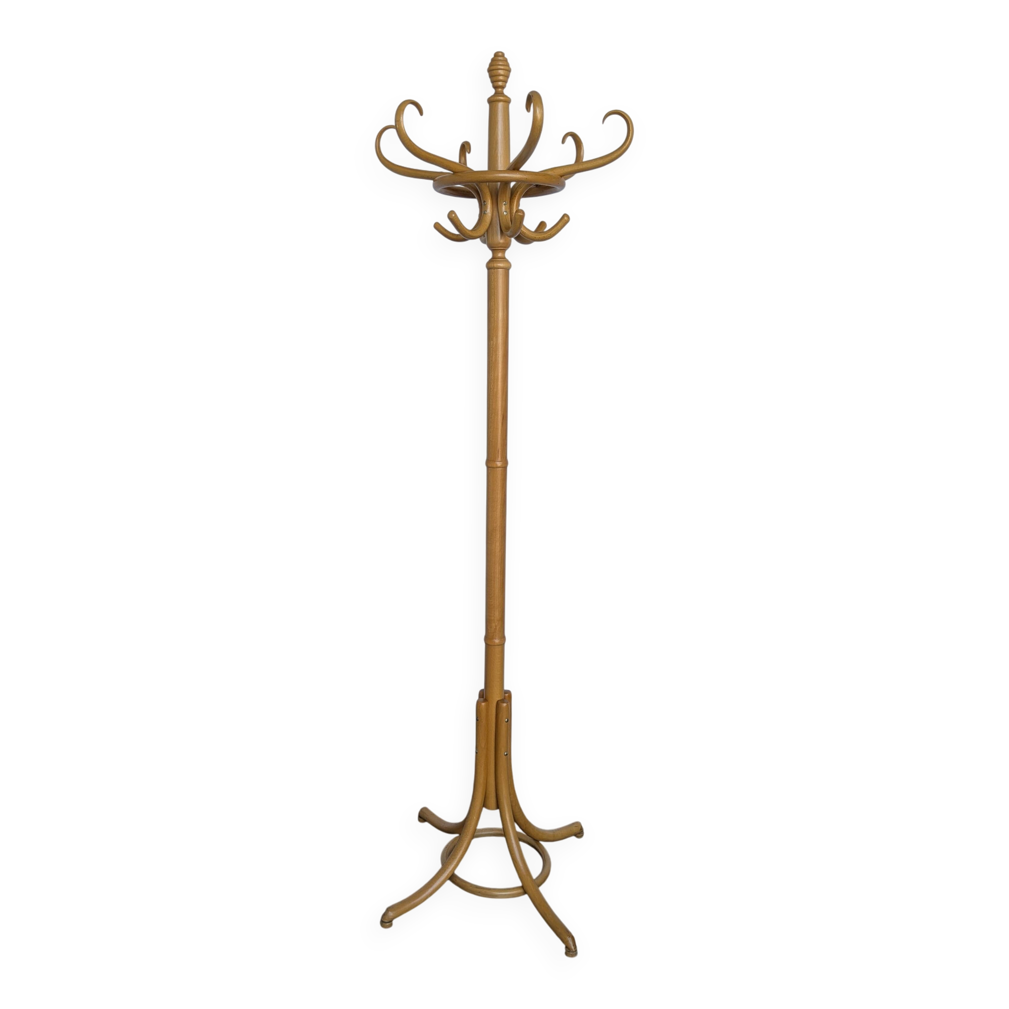 Vintage Bentwood Coat Stand in Thonet Style with Umbrella Holder / Hall Tre