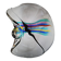 Livio Seguso, zware Murano glassen kom, Rainbow Design, 1993.