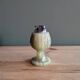 Vintage green onyx table lighter – 1970s style