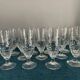 Set of 12 large Baccarat crystal glasses