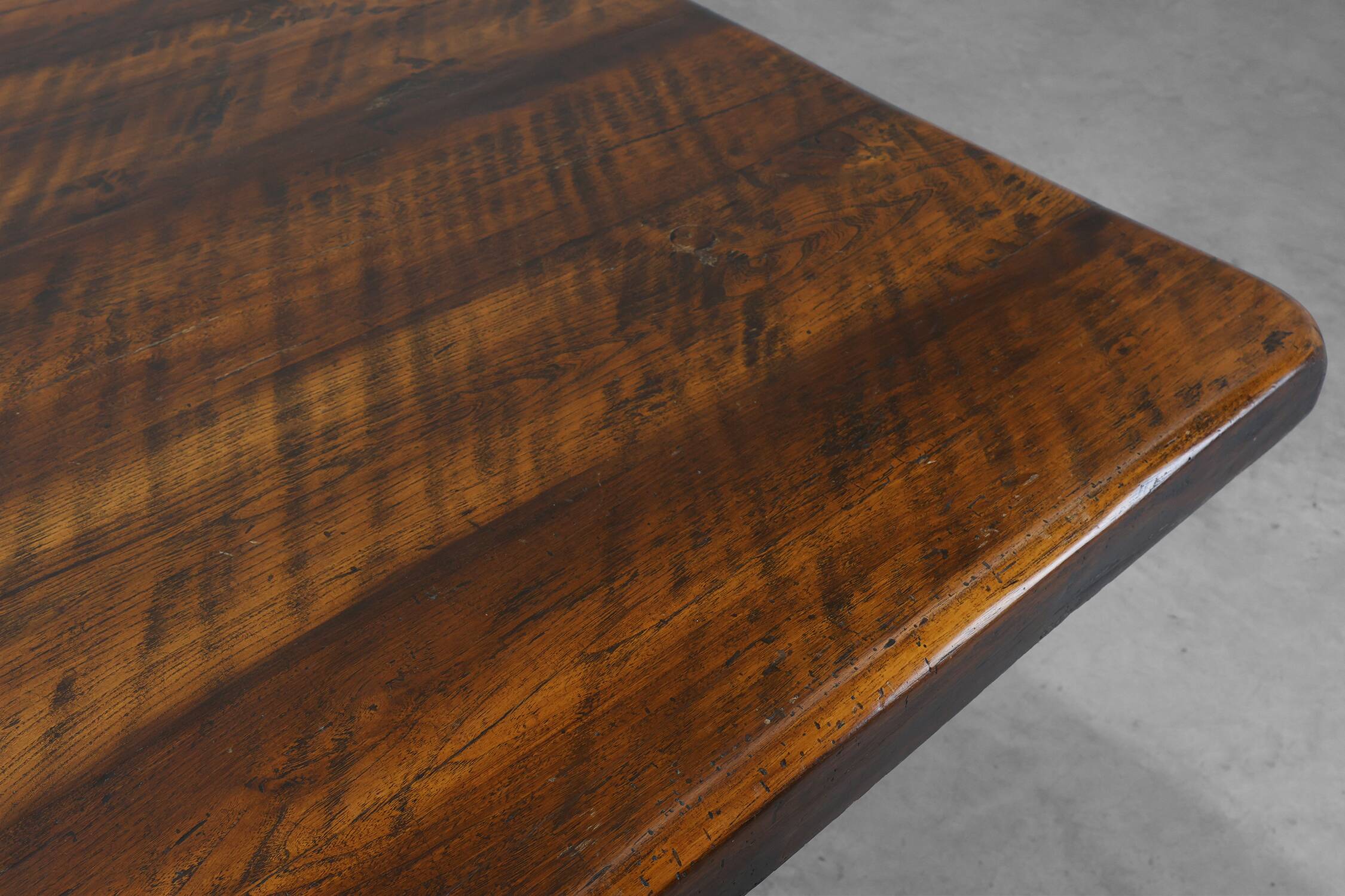 19th Century French Provincial Oak Monastery Dining Table