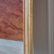 Painting / oil on cardboard framed vintage 50s