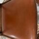 6 Art Deco walnut and leather chairs