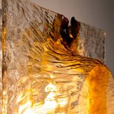 Toni Zuccheri, large wall lamp for Venini, Italy 1960's