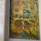 Old framed oil on canvas “Sunflowers”