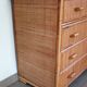 Chest of drawers with 5 wicker and bamboo drawers, 70s/80s.