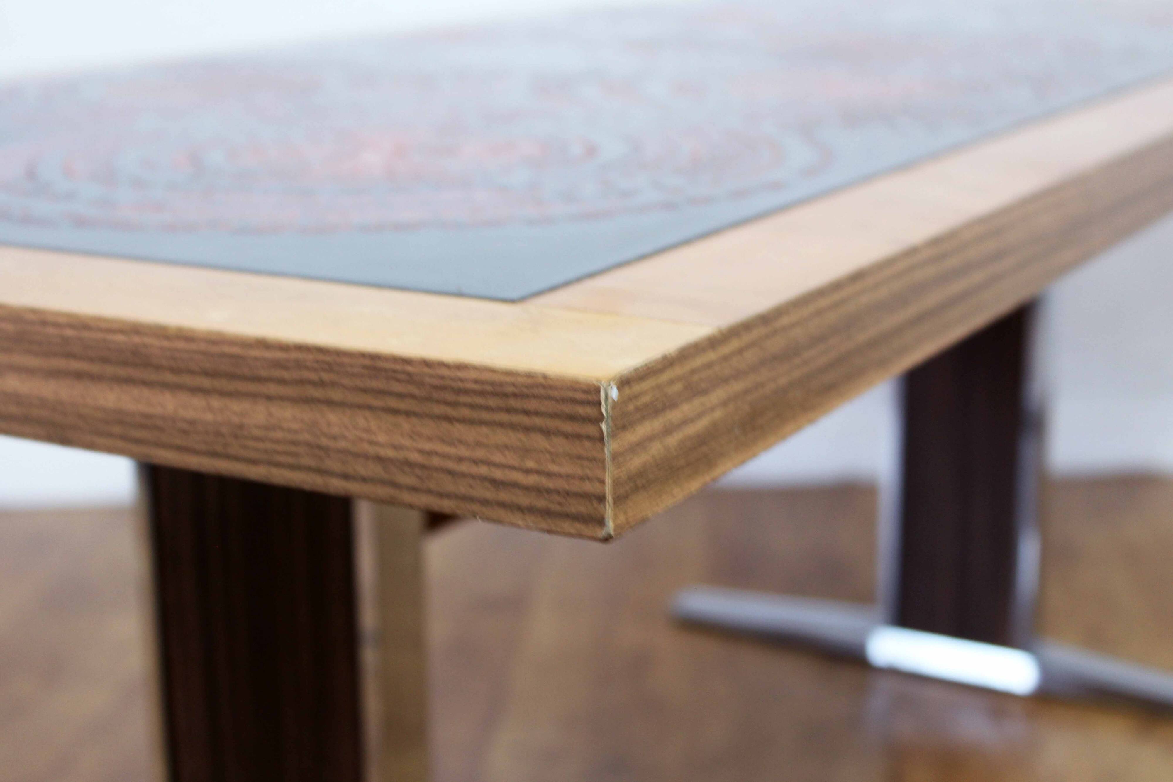 1970s rise and fall coffee table