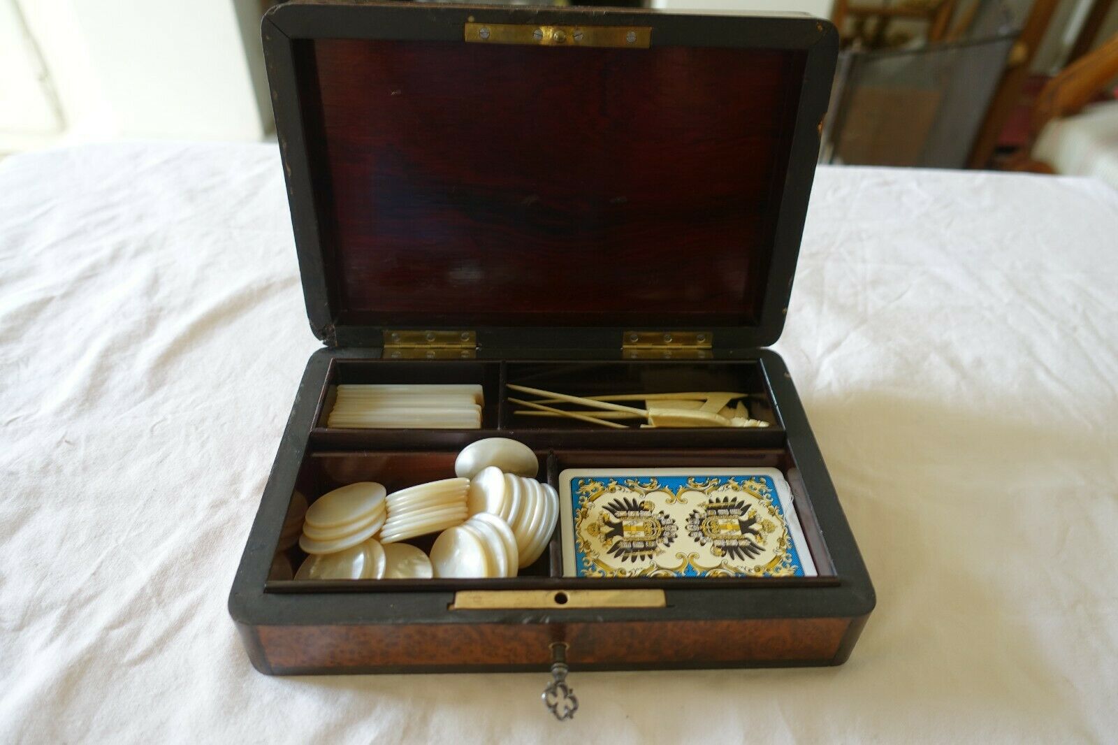 Game box xix napoleon III boulle marquetry
