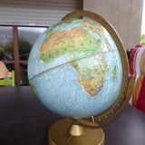 Earth globe in relief