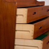 Danish Teak Secretary Desk Model 37 by Arne Wahl Iversen for Vinde Mobelfabrik 1960.