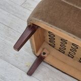 1970s, Danish 2 seater sofa, original condition, green furniture velour.