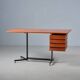 1950's Italian Mid Century Modern Teak Desk Table