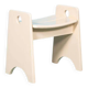 Vintage pine stool, Swedish design by Gilbert Marklund, 1960s.