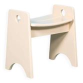 Vintage pine stool, Swedish design by Gilbert Marklund, 1960s.