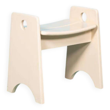 Vintage pine stool, Swedish design by Gilbert Marklund, 1960s.