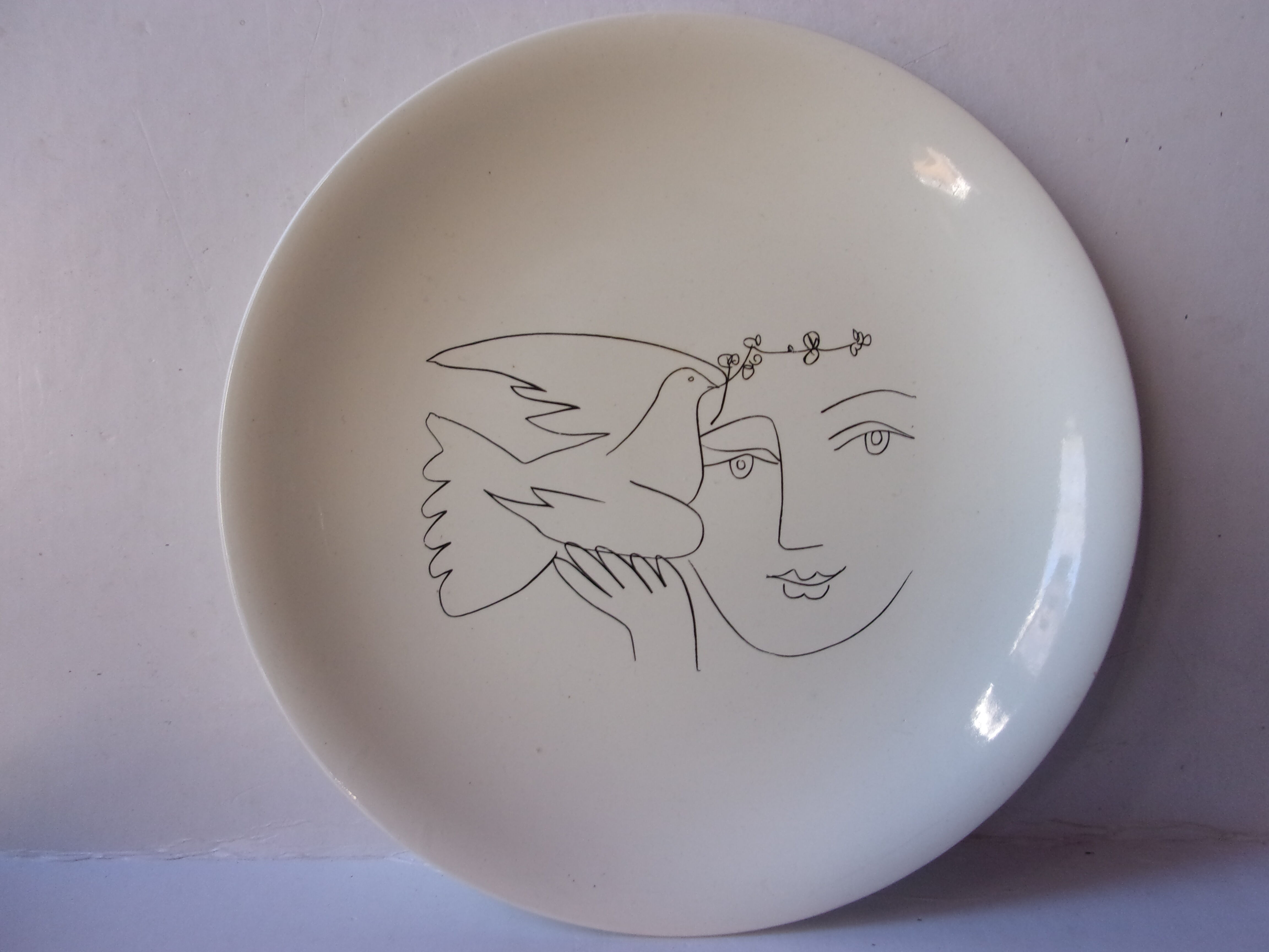 Lot de 6 assiettes Picasso Salins Digoin Sarreguemines