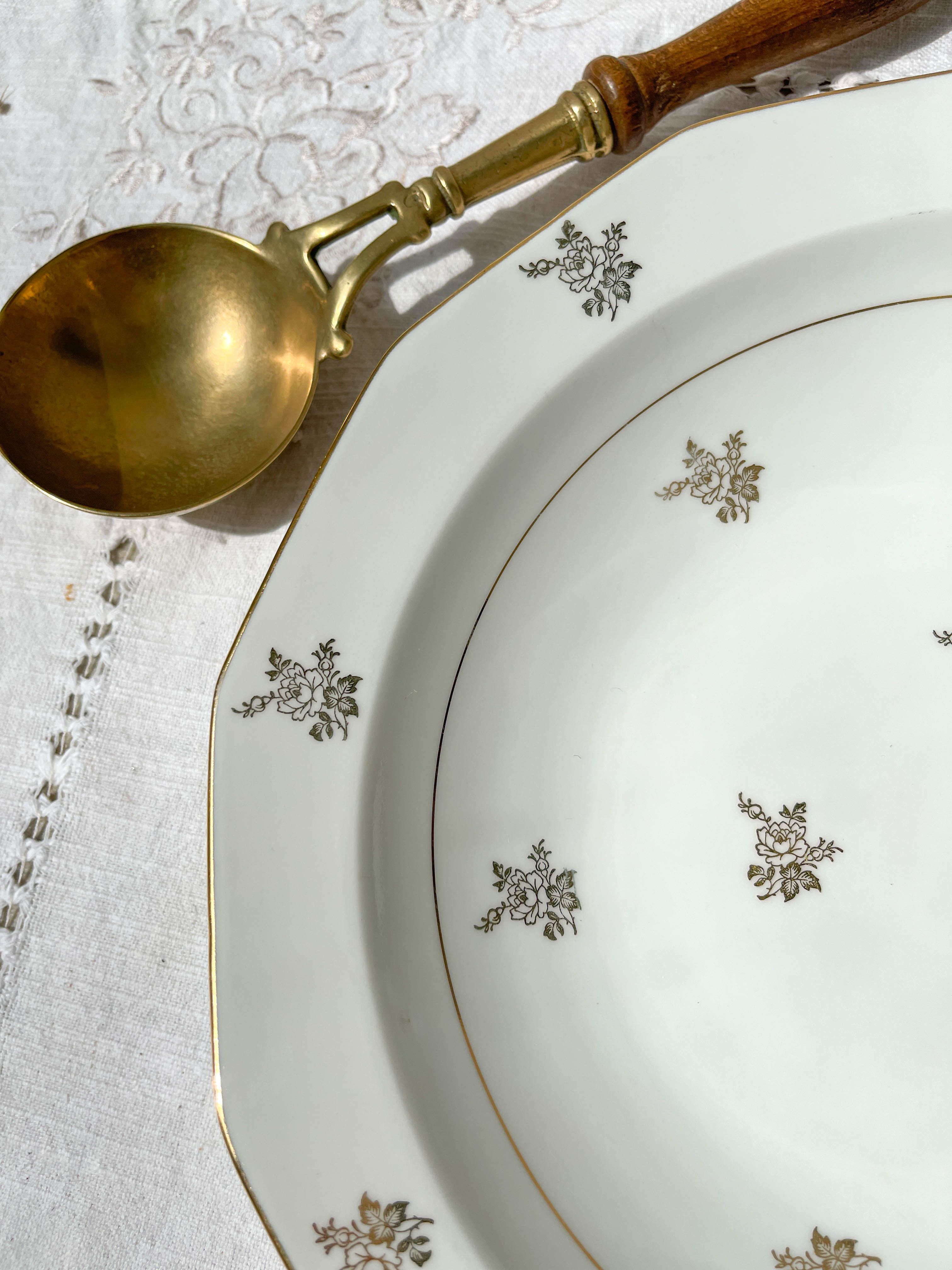 Mehun Limoges porcelain deep dish