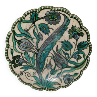 Ceramic Raoul Lachenal decor iznik epoque art deco