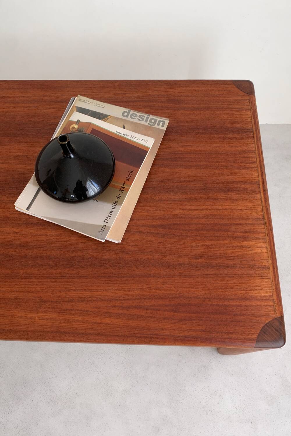 Scandinavian coffee table in teak