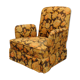 Scandinavian fireplace armchair