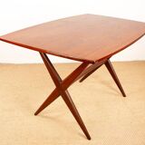 Vintage Scandinavian table, high and low, in teak by Frederik Kayser 1960.