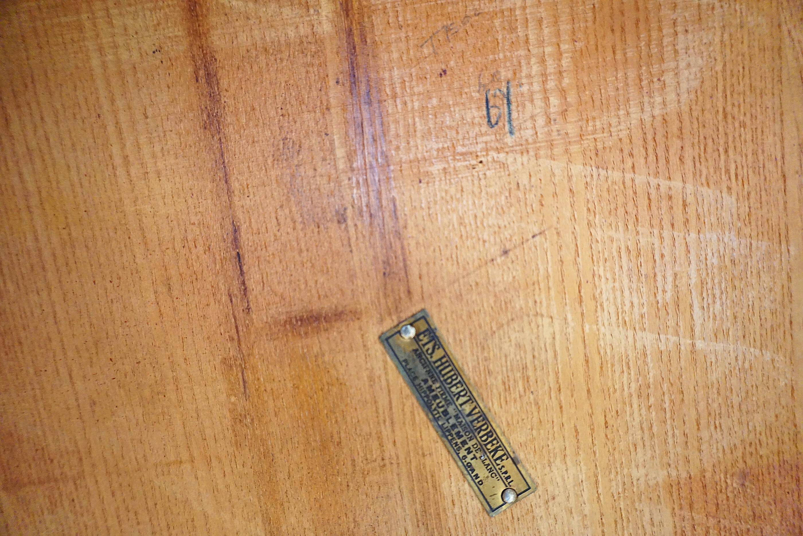 Scandinavian table with Pastoe teak extension