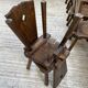 Chaises chêne massif chapo savoyarde art populaire