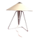 Table lamp 'Chinese' with papyrus share by Helena Frantova for Okolo,