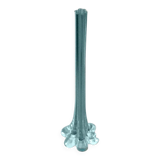 1970s Soliflore vase Transparent / turquoise glass