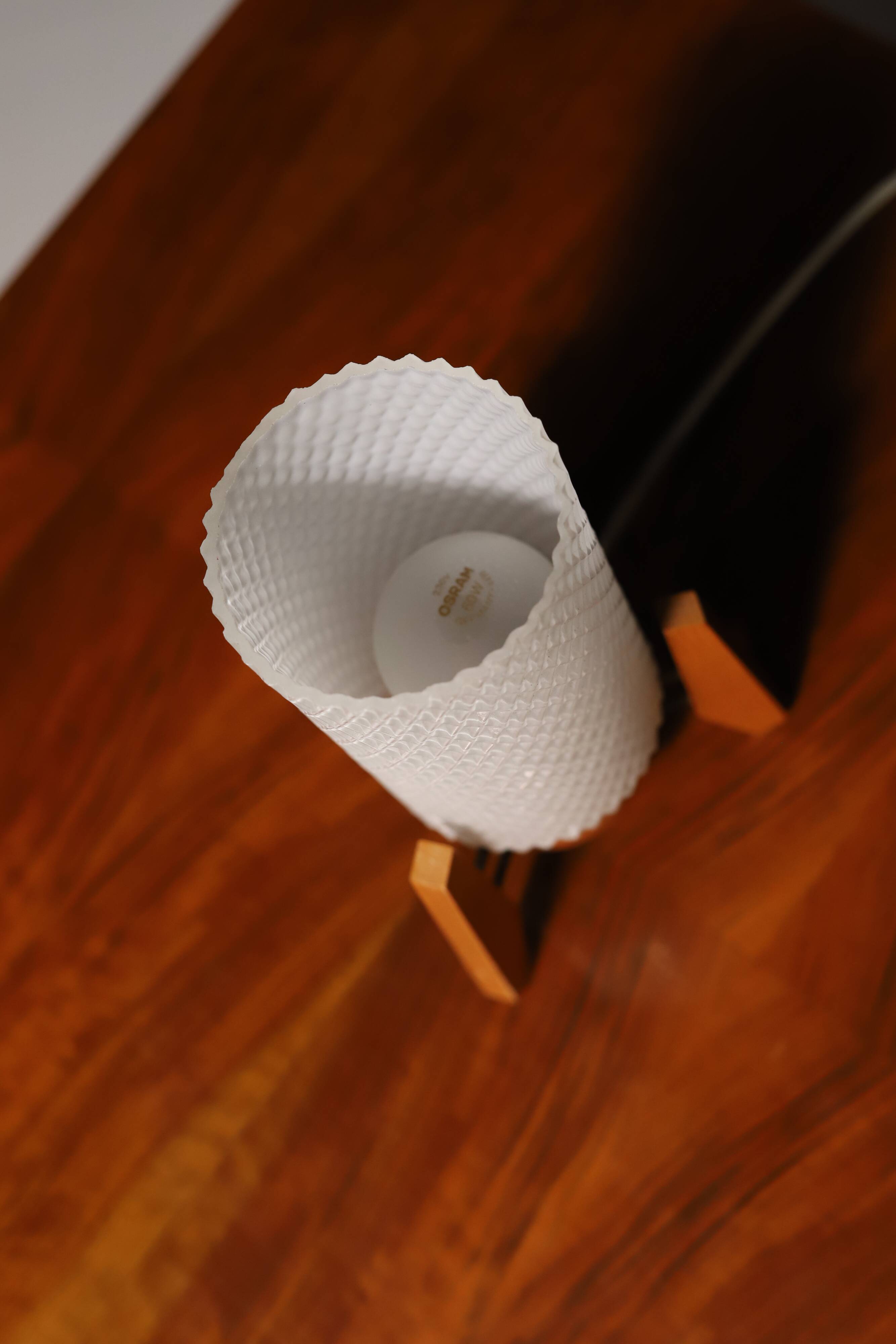 Mid century rocket desk lamp by Drevo Humpolec, Czechoslovakia, 1960´s