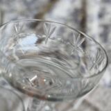 Vintage cut crystal champagne glasses
