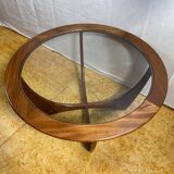 Mid Century Retro Vintage Teak Round Astro Coffee Table by GPlan 1960
