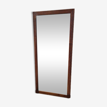 Grand miroir ancien cadre bois noyer