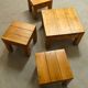 pine living room set, 1980