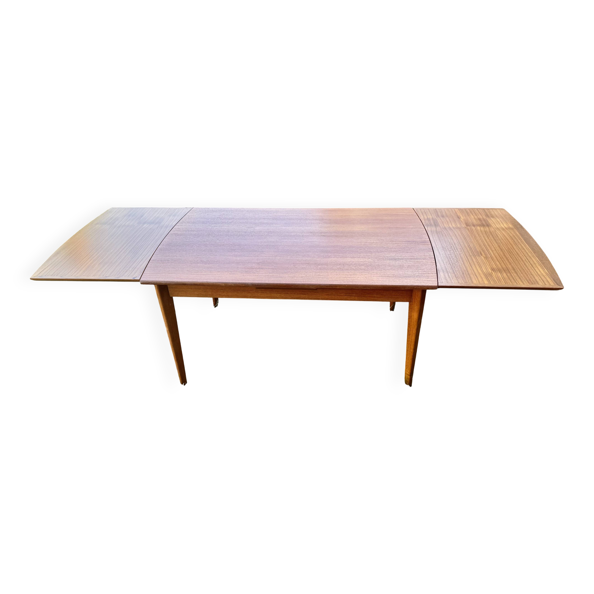 Scandinavian extendable teak dining table