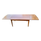 Scandinavian extendable teak dining table
