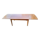 Scandinavian extendable teak dining table