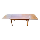 Scandinavian extendable teak dining table