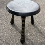 Original Ingvar Kamprad Habitat Tabouret noir et or 2 Pièces