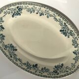 Terre de Fer Guadeloupe Debray gray blue dish