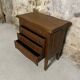 Petite commode couturière vintage en placage de chêne