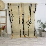 Tapis berbère marocain artisanal 207 x 144 CM