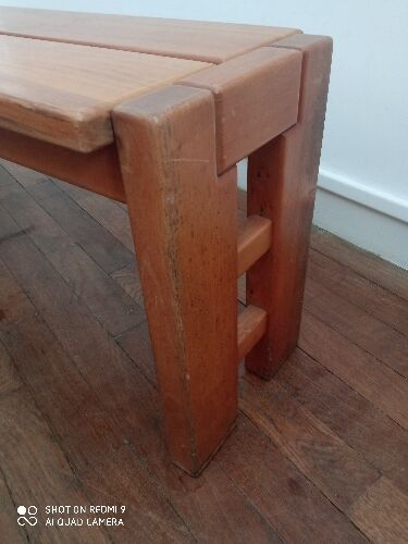 Solid elm bench Maison Regain