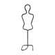 Valet de chambre - Tubular mannequin Black 80s